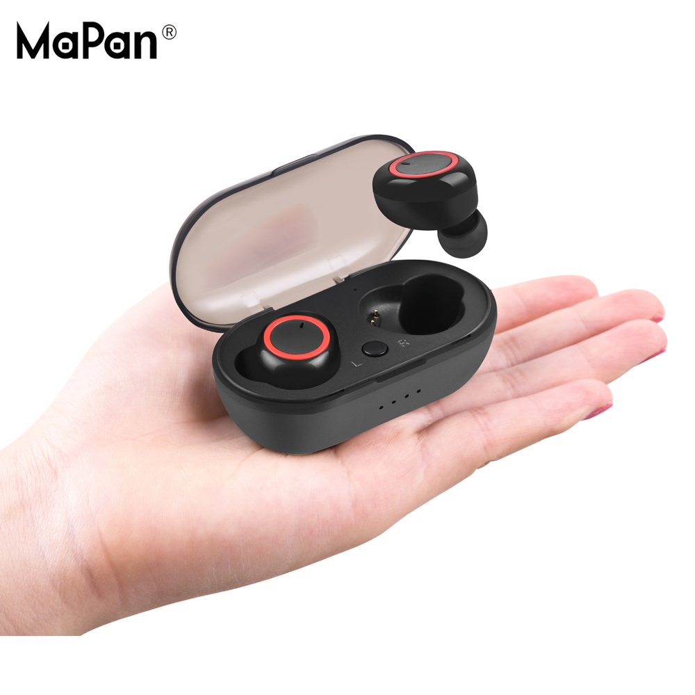 MaPan 2020 Amazon Hot Sell Sport Stereo Music Handsfree TWS True Wireless Bluetooth Earbuds Headphone Earphone